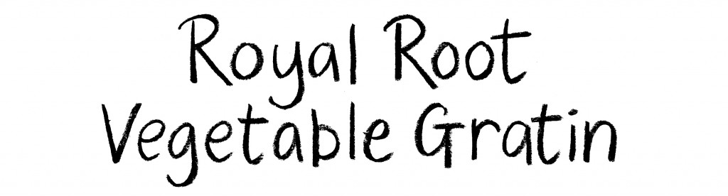 royal root vegetable gratin