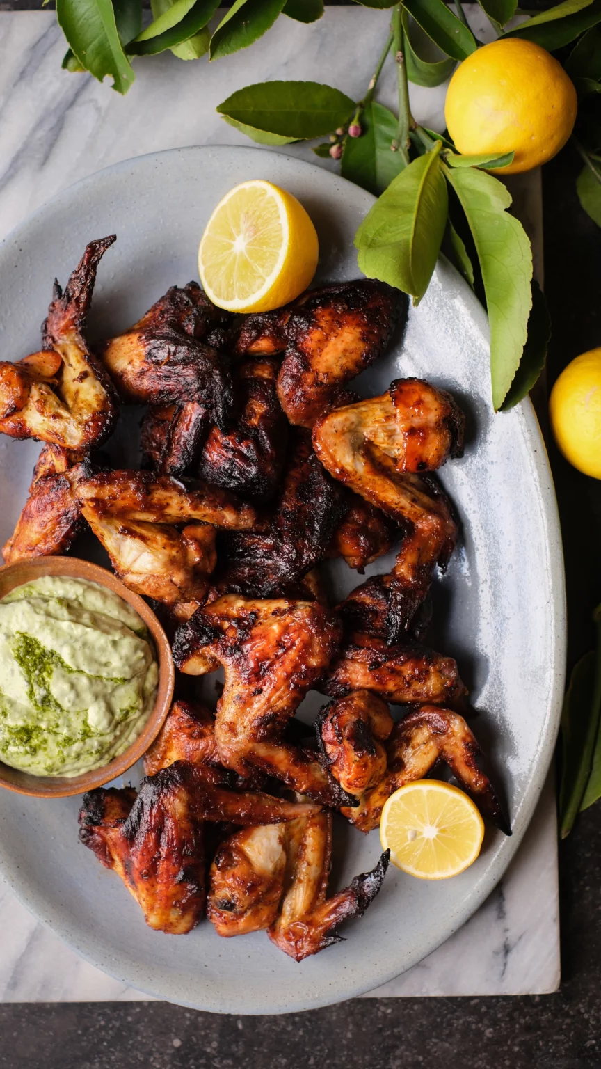 Pesto Princess © Harissa & Hot Honey Air Fryer Chicken Wings